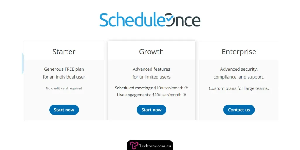 scheduleOnce Pricing