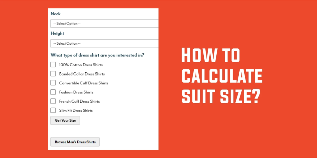 How to calculate suit size