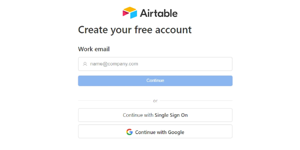 airtable sign up