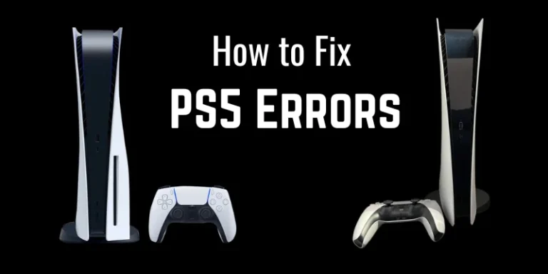 PS5 Errors – Simplest Way to Fix PS5 Codes