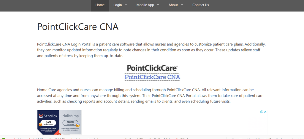 Point Click Care CNA
