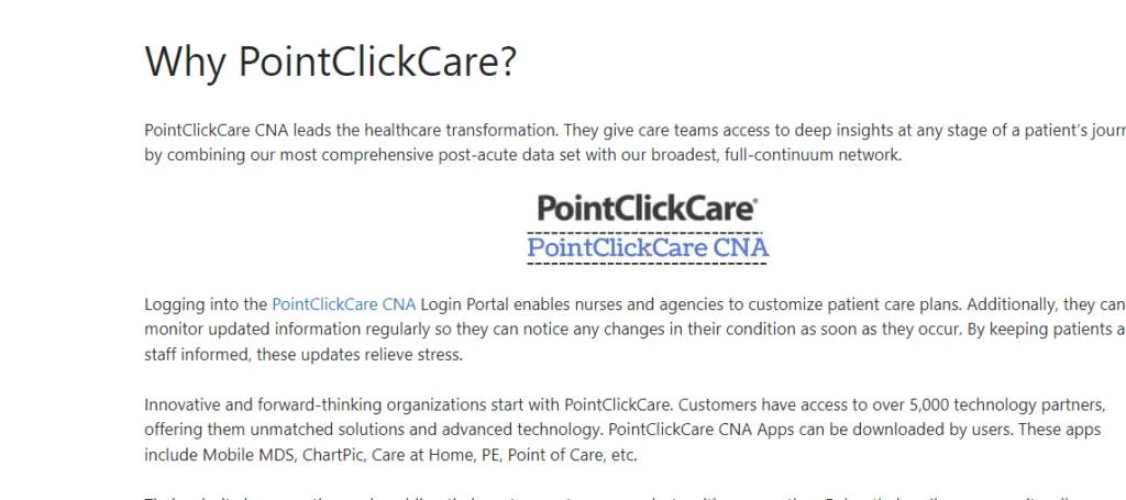 What's the Role of Point Click Care CNA in Care Delivery? 3 Screenshot 1507