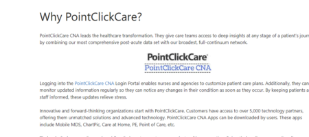 What's the Role of Point Click Care CNA in Care Delivery? - TechNew