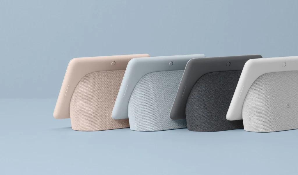 closeup of google nest hub