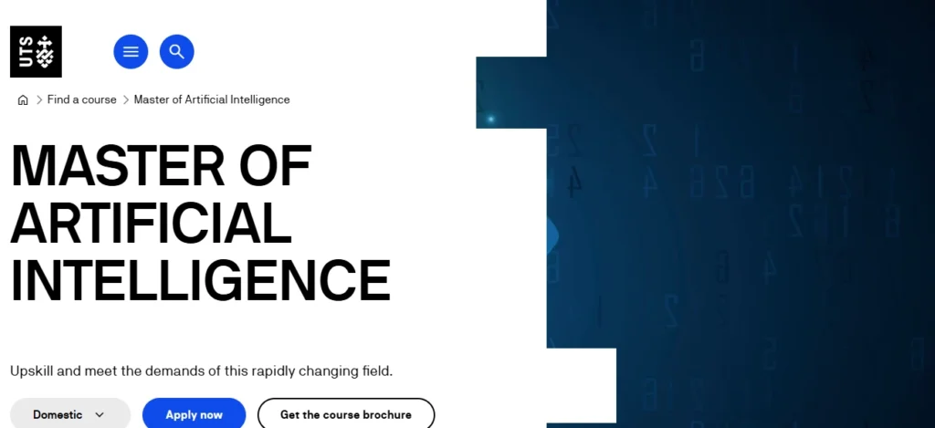 Masters in AI cource. University of sydney