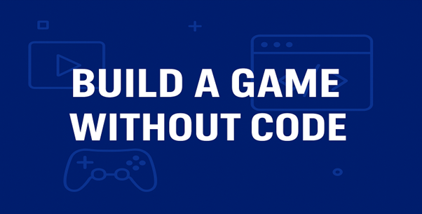 Build Your First AI Game in Minutes Without Code 16 no-code AI platform to create a video game interface on a laptop