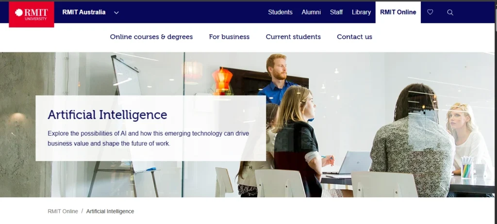 RMIT Online Artificial Intelligence Microcredential