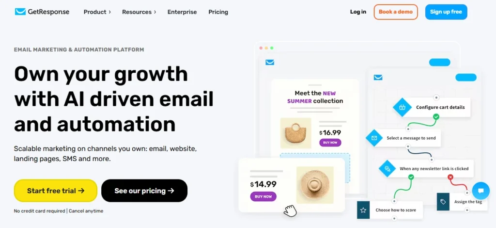 Top 10 Best AI Tools for Email Marketing (2025): Pricing, Features, Pros & Cons Explained 7 getresponse
