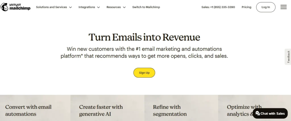 Top 10 Best AI Tools for Email Marketing (2025): Pricing, Features, Pros & Cons Explained 5 mailchimp