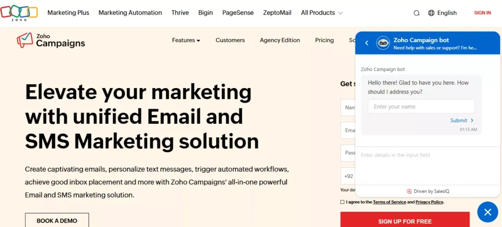 Top 10 Best AI Tools for Email Marketing (2025): Pricing, Features, Pros & Cons Explained 11 zoho-campaigns-