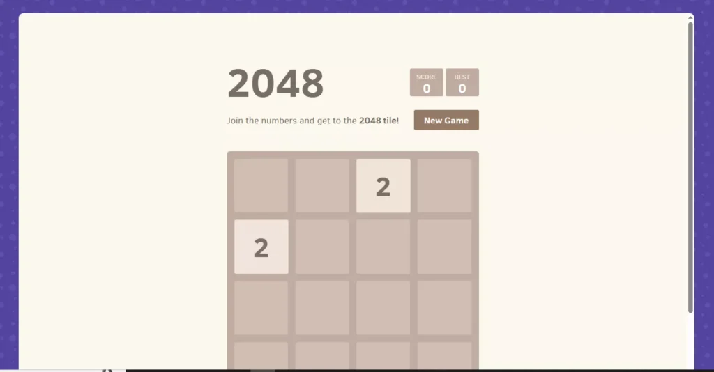 classroom 30x 2048 game