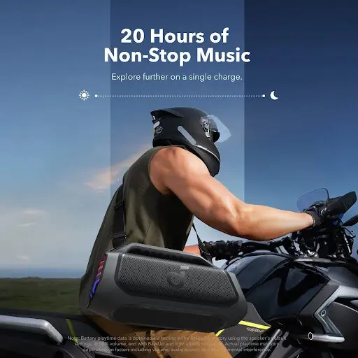 a ma holding luetooth speaker