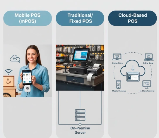 POS Systems Explained: Types, Features, Costs & How They Work (2025 Guide) 3 types of pos system 2025
