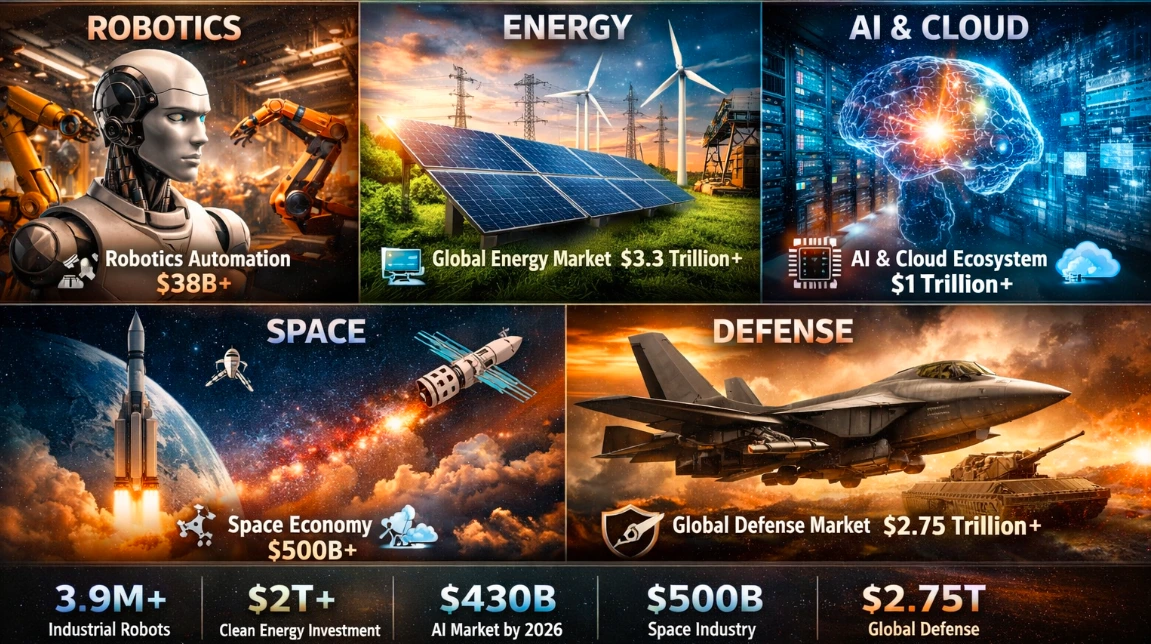 Top 5 Industries Set to Create Trillions by 2026