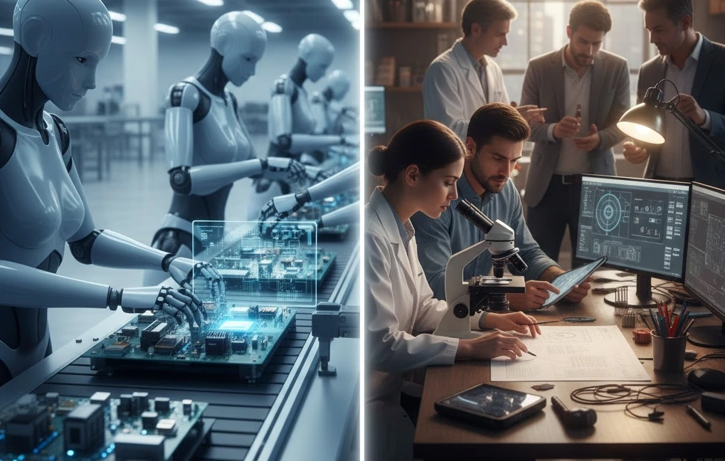 ai automation vs human