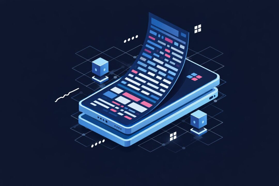 Modern smartphone with app interface elements