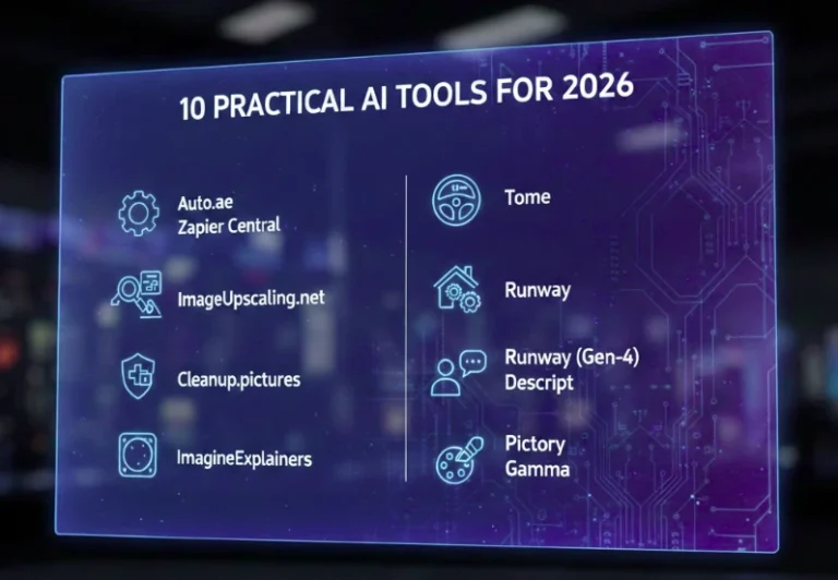 top 10 practical AI tools for 2026