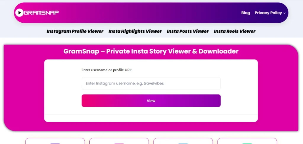 GRAMSNAP INTERFACE..