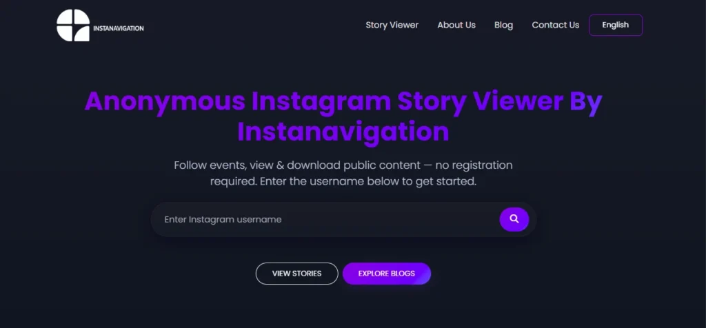 InstaNavigation Anonymous Instagram Story Viewer