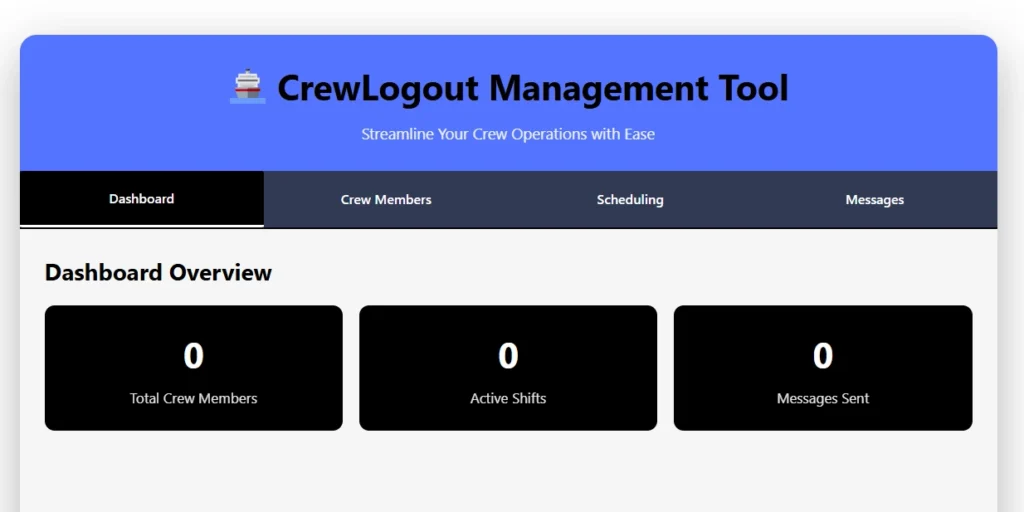 crewlogout management tool