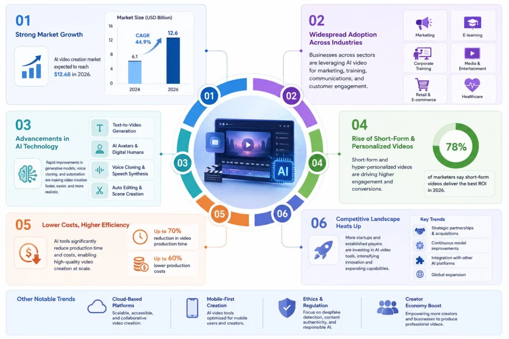AI video market trends dashboard