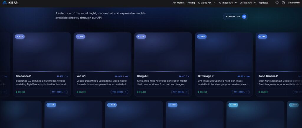 Kie.ai Review 2026: Features, Use Cases, Pros, Cons, and Developer Experience 3 features of Kie.ai on dispalyed