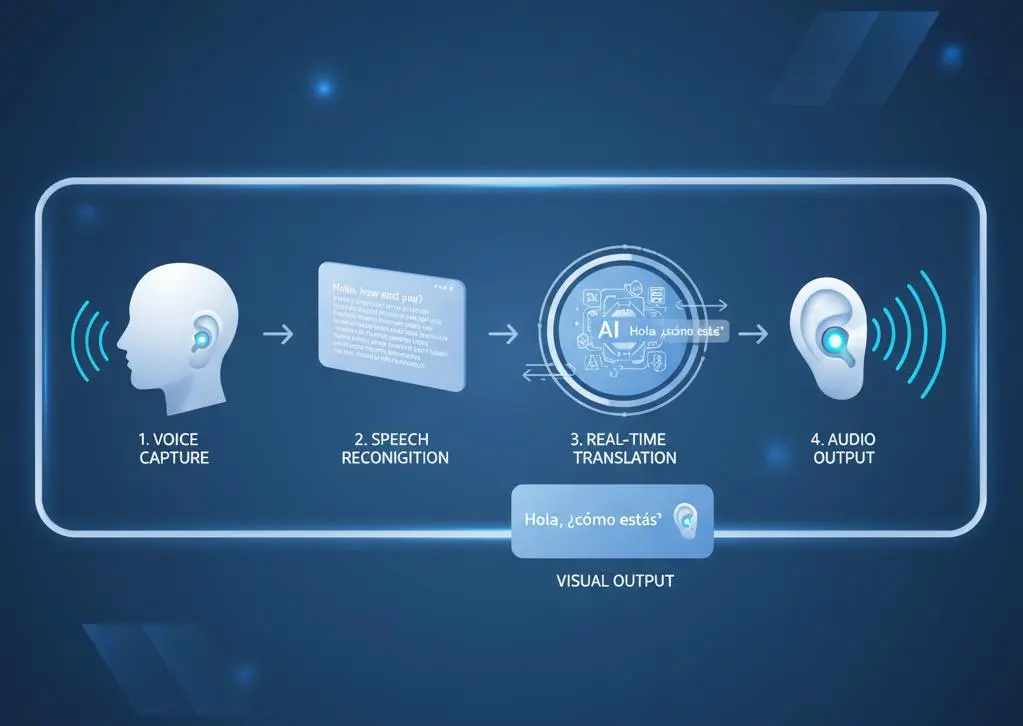 How do the AI translation earbuds work: A Breakdown of AI-Powered Speech Translation 2 speech recognition process