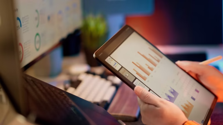 a person holding tablet