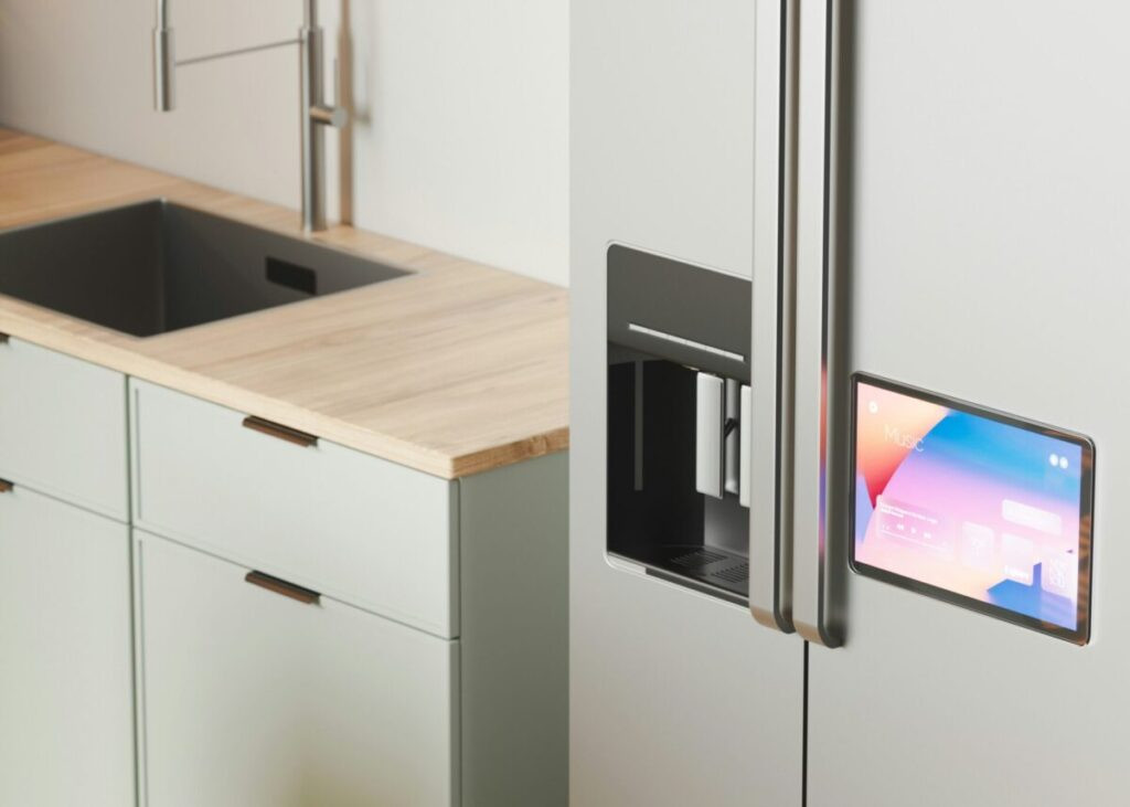Designing a Kitchen for Smart Appliances: What to Plan Before Cabinets Are Ordered 7 a kitchen with a sink and refrigertor
